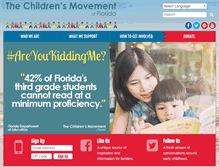 Tablet Screenshot of childrensmovementflorida.org